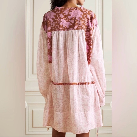 HANNAH ARTWEAR Apollo Paneled Floral-print Cotton-voile Mini Dress / Tunic - Picture 8 of 8